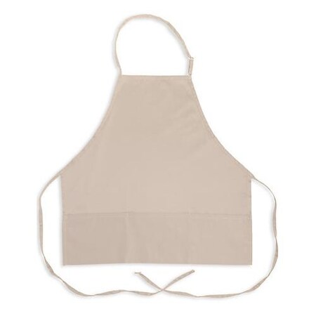 Kng 3 Pocket Adjustable Light Taupe Bib Apron 1040LTP